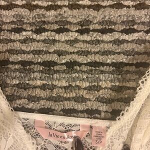 BNWT La Vie En Rose Lace and Mesh Babydoll